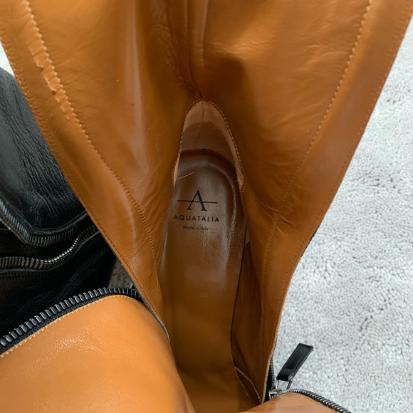 Aquatalia Black Heeled Boots size 9.5 - Picture 6 of 11